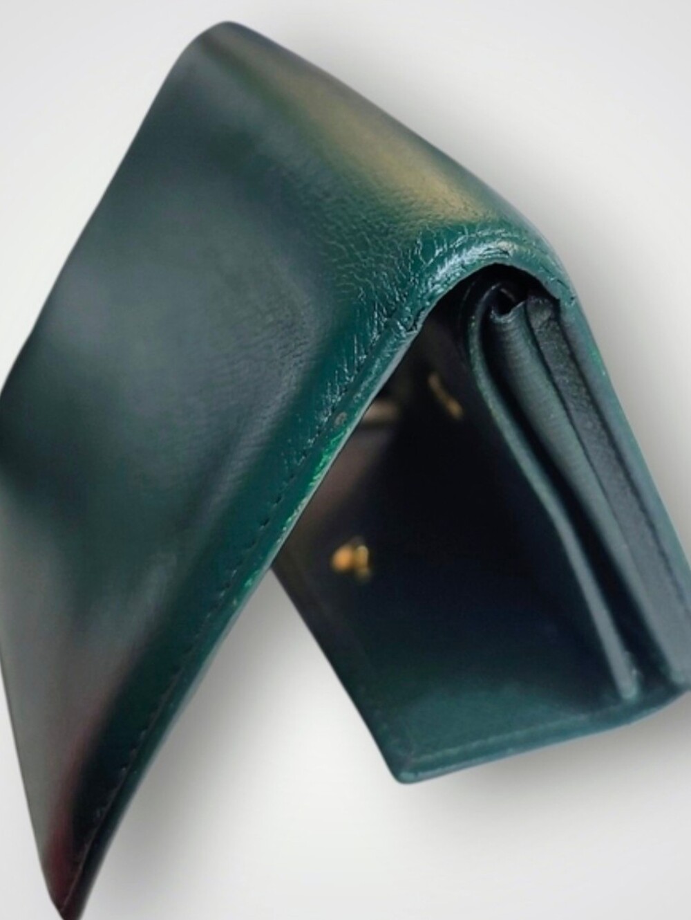 LOUIS VUITTON โ๏ธ Epicea (EPI) Taiga โ๏ธ Compact Bi-Fold Wallet ๐ 1992 Vint. EUC - Picture 3 of 11